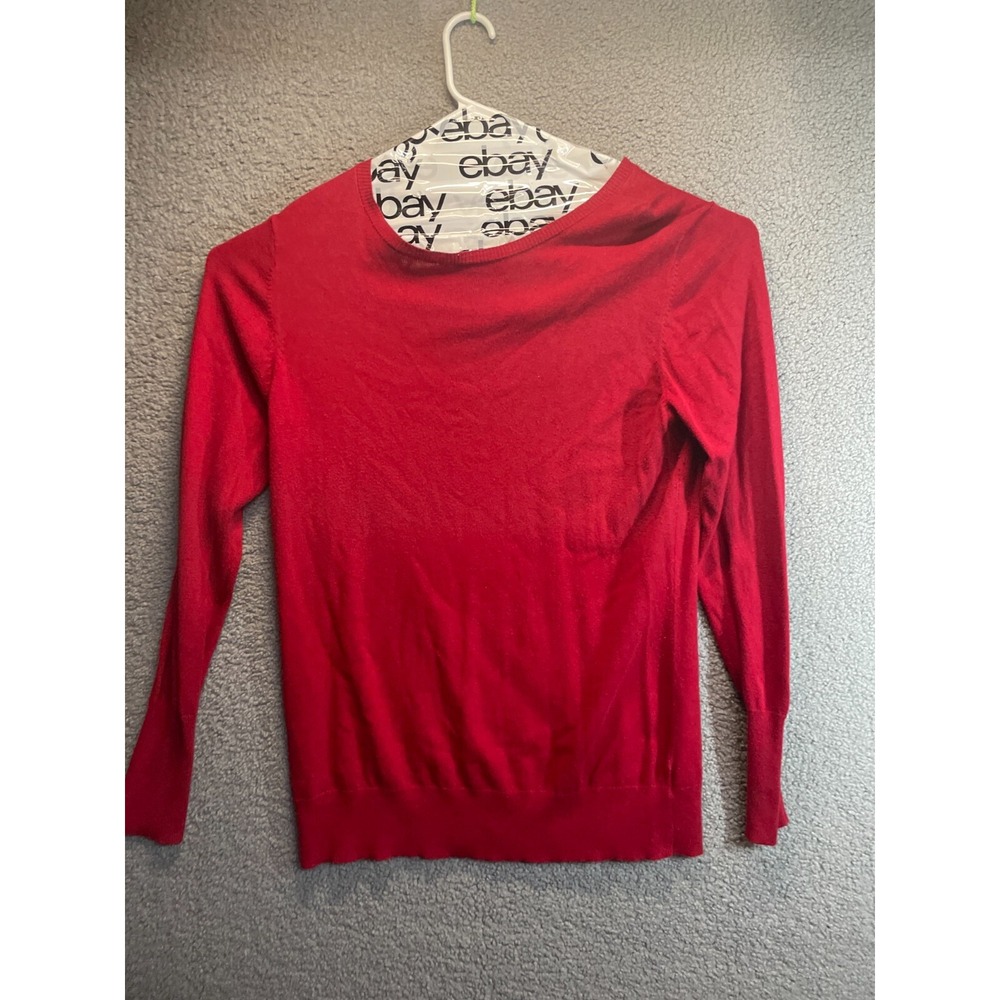 Worthington Crew Neck Red  Long Sleeve Lightweight Sweater‎ XXLT